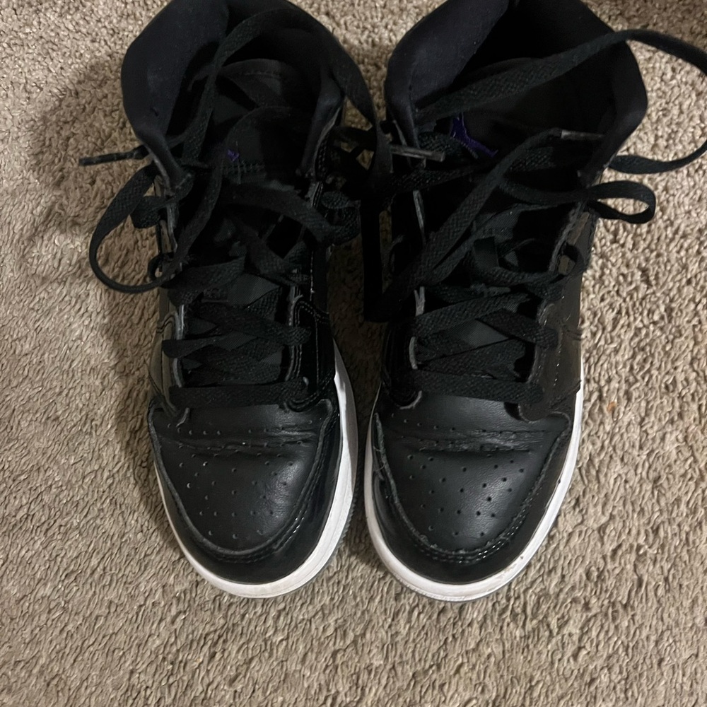 Jordan Black and White High-Top Sneakers